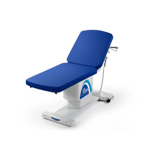 Lettino da visita elettrico - Elevo - Malvestio - Furniture for healthcare facilities - ad altezza regolabile / 2 sezioni / blu