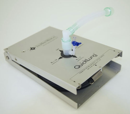Polmone di prova didattico - QuickLung® - IngMar Medical - per ventilazione artificiale / di respirazione / per assistenza generale