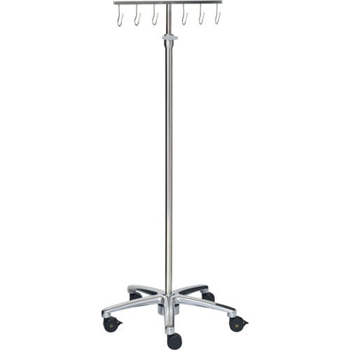 Asta portaflebo con rotelle - 22312 - Inmoclinc - 6 ganci / in acciaio inossidabile / per carichi eccezionali