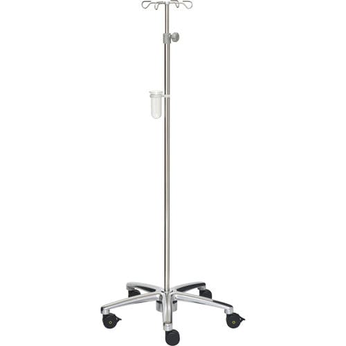 Asta portaflebo con rotelle - 22306 - Inmoclinc - 4 ganci / in acciaio inossidabile / per carichi eccezionali