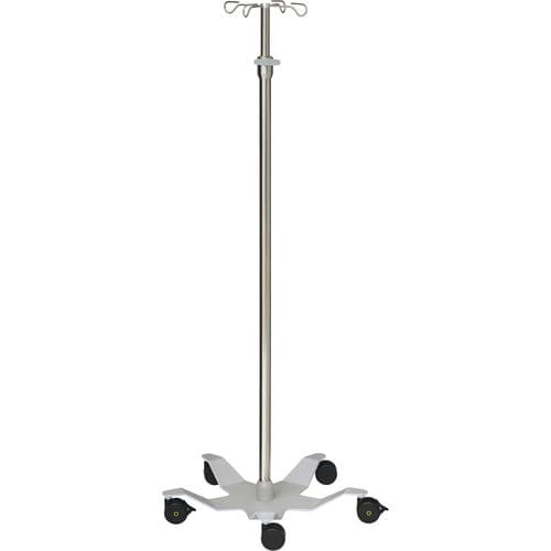 Asta portaflebo con rotelle - 22327 - Inmoclinc - 4 ganci / in acciaio inossidabile / per carichi eccezionali