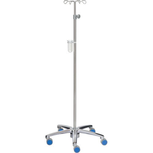 Asta portaflebo con rotelle - 22333 - Inmoclinc - 4 ganci / in acciaio inossidabile / per carichi eccezionali