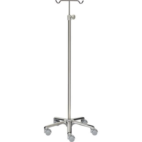 Asta portaflebo con rotelle - 22366 - Inmoclinc - 2 ganci