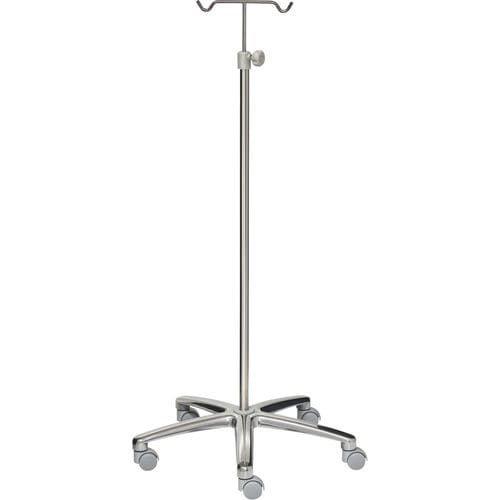 Asta portaflebo con rotelle - 22369 - Inmoclinc - 2 ganci