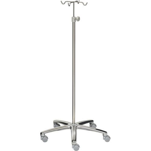 Asta portaflebo con rotelle - 22375 - Inmoclinc - 4 ganci