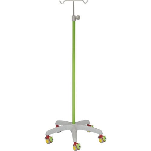Asta portaflebo con rotelle - 22403 - Inmoclinc - 2 ganci / pediatrica