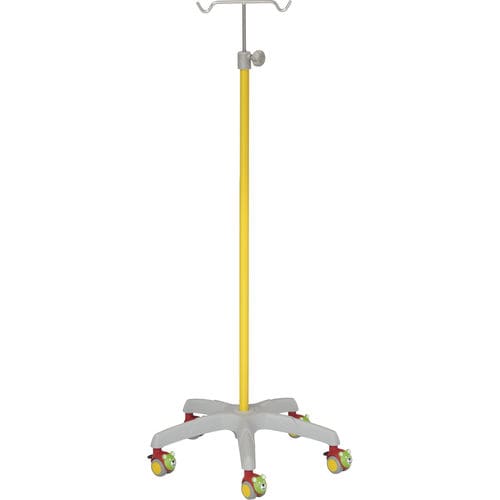 Asta portaflebo pediatrica - 22406 - Inmoclinc - con rotelle / 2 ganci