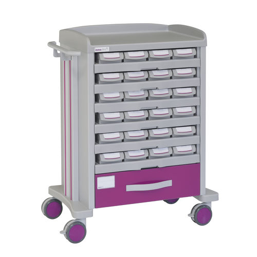 Carrello ospedaliero - 72020 - Inmoclinc - per farmaci / di distribuzione di farmaci / 1 cassetto