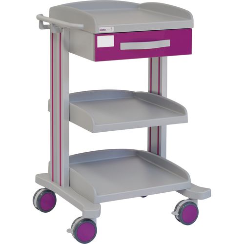 Carrello ospedaliero - 70035 - Inmoclinc - multifunzione / 1 cassetto / 3 ripiani