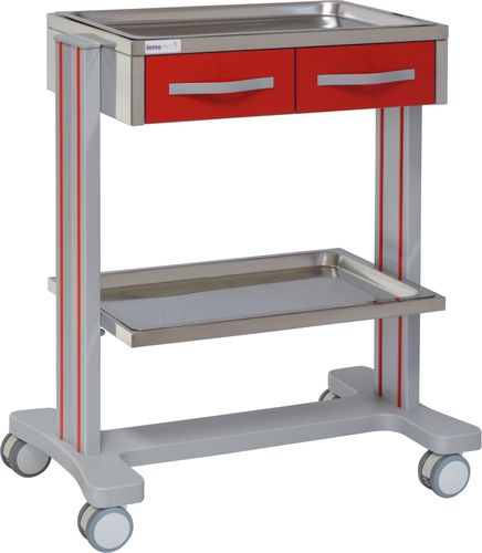 Carrello ospedaliero - 70075 - Inmoclinc - multifunzione / 2 cassetti / 2 vassoi