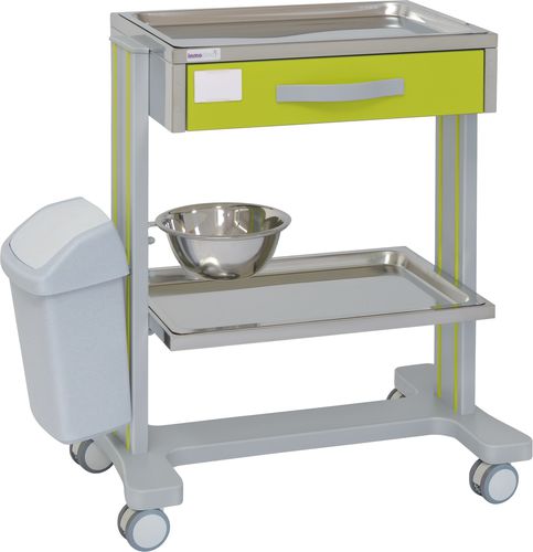 Carrello ospedaliero - 70065 - Inmoclinc - multifunzione / 1 cassetto / 2 vassoi