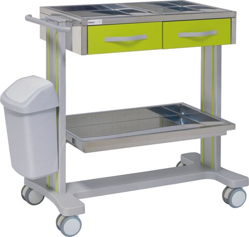Carrello ospedaliero - 70085 - Inmoclinc - multifunzione / 2 cassetti / 3 vassoi