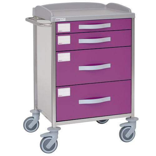 Carrello ospedaliero - 10910 - Inmoclinc - multifunzione / in acciaio inossidabile / 4 cassetti