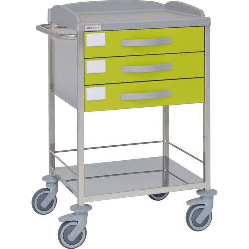 Carrello ospedaliero - 10590 - Inmoclinc - multifunzione / in acciaio inossidabile / 3 cassetti