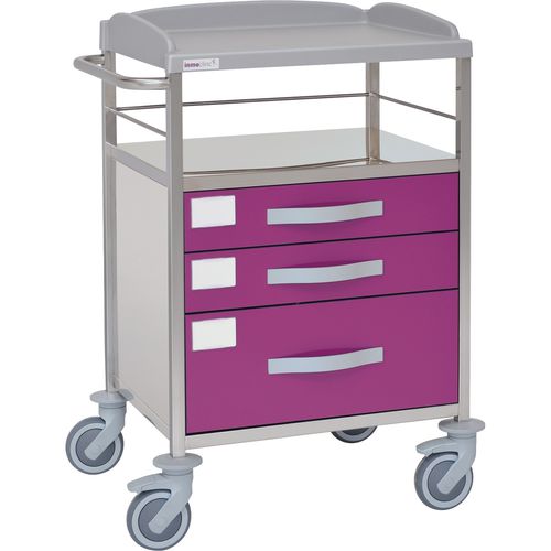 Carrello ospedaliero - 10540 - Inmoclinc - multifunzione / in acciaio inossidabile / 3 cassetti