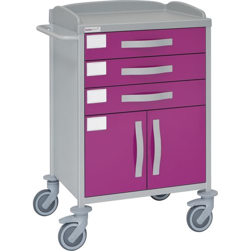 Carrello ospedaliero - 10840 - Inmoclinc - multifunzione / 3 cassetti / a doppia porta