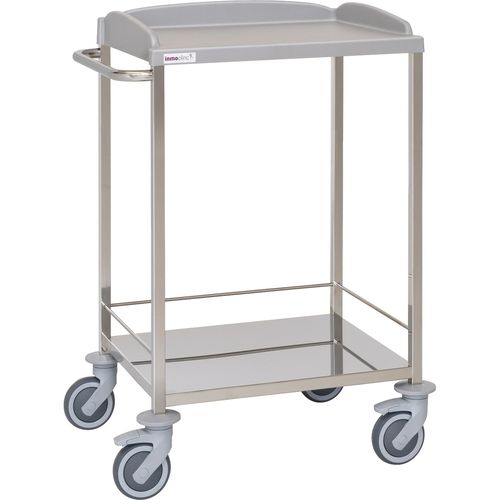 Carrello ospedaliero - 10525 - Inmoclinc - multifunzione / in acciaio inossidabile / 2 ripiani