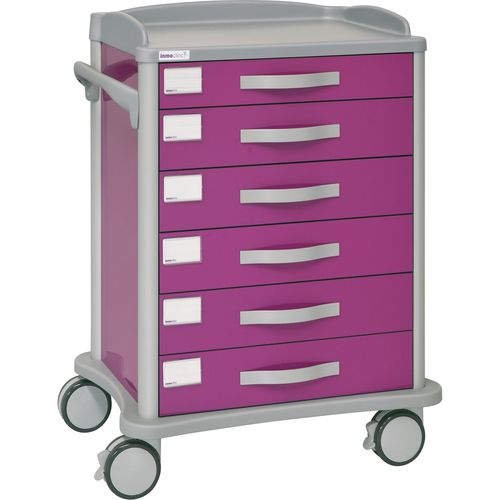 Carrello ospedaliero - 50005 - Inmoclinc - multifunzione / 6 cassetti