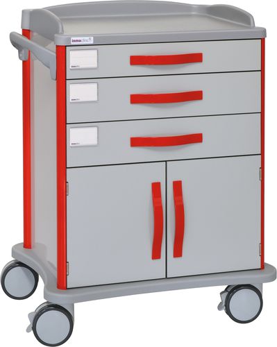 Carrello ospedaliero - 50055 - Inmoclinc - multifunzione / 3 cassetti / a doppia porta