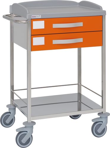 Carrello ospedaliero - 10510 - Inmoclinc - multifunzione / in acciaio inossidabile / 2 cassetti