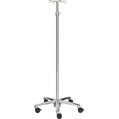 Asta portaflebo con rotelle - 22300  - Inmoclinc - 4 ganci / in acciaio inossidabile / per carichi eccezionali