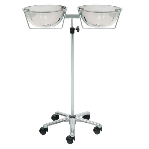 Porta-catino con due catini - 22200 - Inmoclinc - con rotelle
