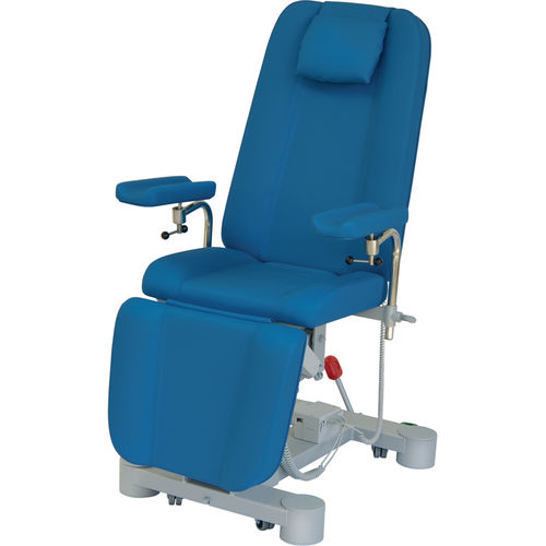 Poltrona per prelievo di sangue manuale - 21250 - Inmoclinc - elettrica / 3 sezioni / con rotelle