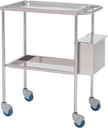 Carrello per uso generale - 10145 - Inmoclinc - ausiliare / 2 vassoi / con cestello per rifiuti