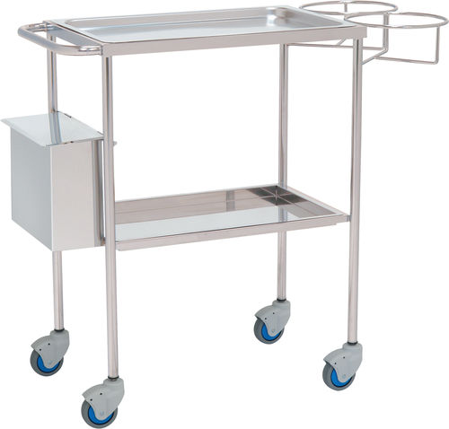 Carrello per uso generale - 10157 - Inmoclinc - ausiliare / 2 vassoi / con cestello per rifiuti