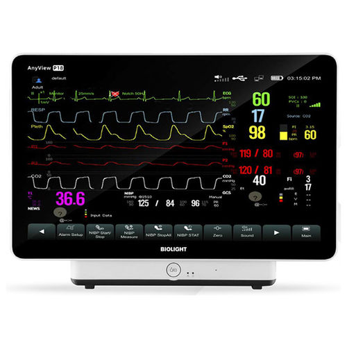 Monitor multiparametrico modulare - AnyView P18 - Innomed Medical - compatto / comodino / ECG