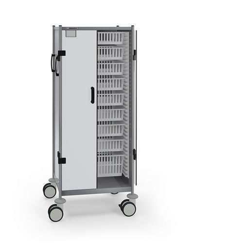 Carrello ospedaliero - 606 DN.(8)72.73 - Insausti - di trasporto / in acciaio inossidabile / a doppia porta