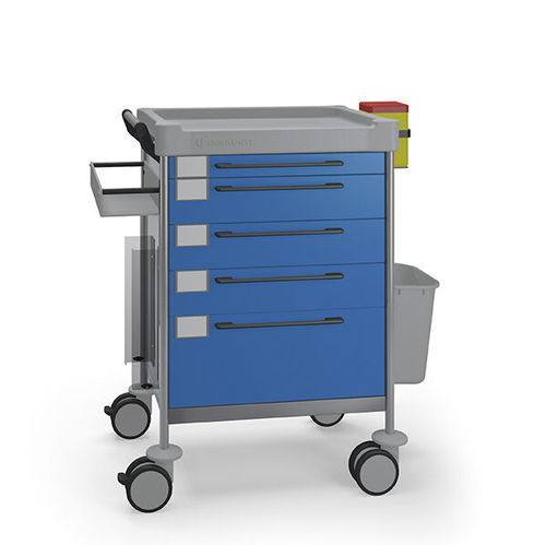 Carrello medico - 1625 B - Insausti - per trattamenti / in acciaio inossidabile / in polietilene