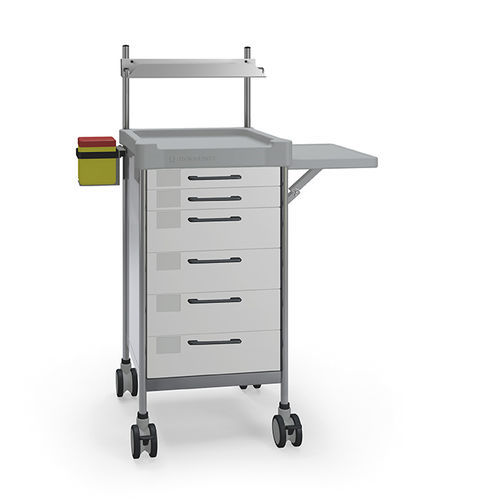 Carrello medico - Q077 W - Insausti - di trasporto / in polietilene / in acciaio inossidabile