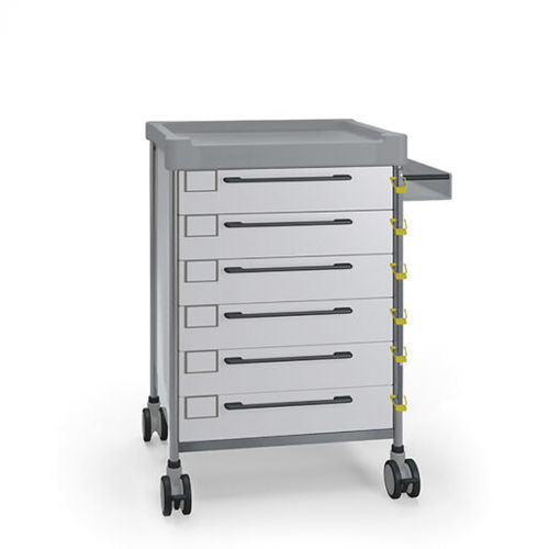 Carrello medico - 3702 W - Insausti - per intubazione difficile / in acciaio inossidabile / in polietilene