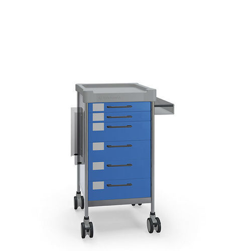 Carrello medico - Q058 B - Insausti - multifunzione / in acciaio inossidabile / 6 cassetti