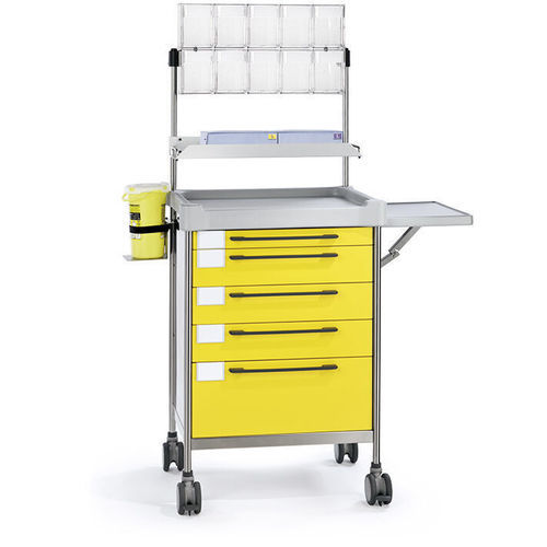 Carrello per anestesia - 3680 Y - Insausti - per sala operatoria / in acciaio inossidabile / in polietilene