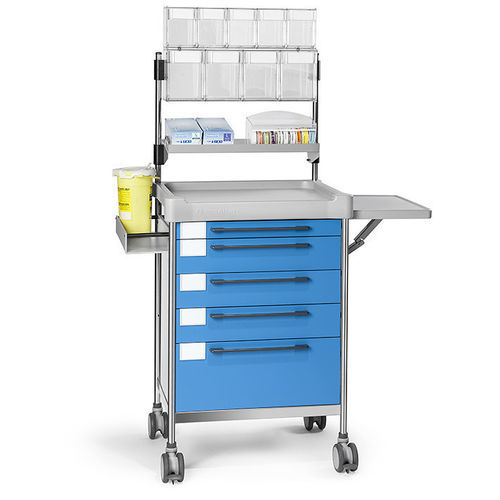 Carrello per anestesia - 3684 B - Insausti - per sala operatoria / ospedaliero / in acciaio inossidabile