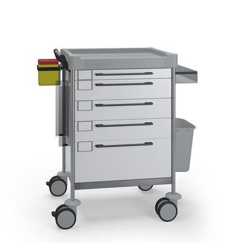 Carrello medico - 1607 W - Insausti - per trattamenti / in acciaio inossidabile / in polietilene