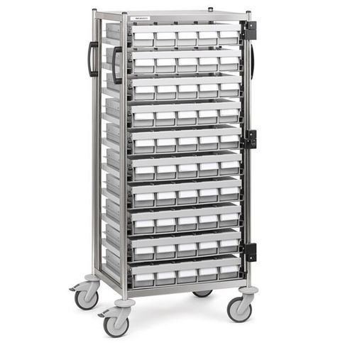 Carrello ospedaliero - 610FAR.10MT.(10)C5 - Insausti - per farmaci / di trasporto / in acciaio inossidabile