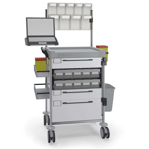 Carrello medico - 1817 W - Insausti - per farmaci / di distribuzione di farmaci / in acciaio inossidabile