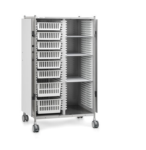 Carrello per sala operatoria - 720 DN.(3)62.(6)72.(2)73 - Insausti - di stoccaggio / in acciaio inossidabile / con piano di appoggio