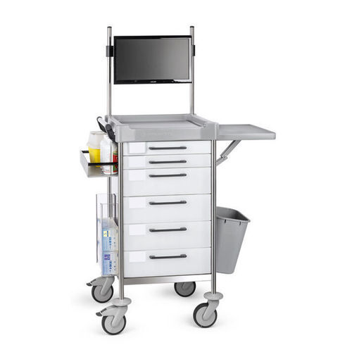 Carrello medico - Q190 W - Insausti - per trattamenti / in acciaio inossidabile / in polietilene