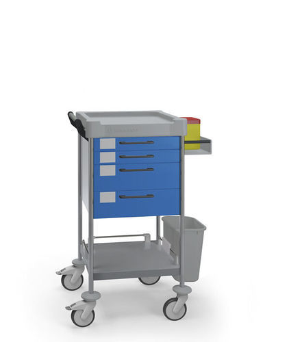Carrello medico - Q105 B - Insausti - per trattamenti / in acciaio inossidabile / in polietilene