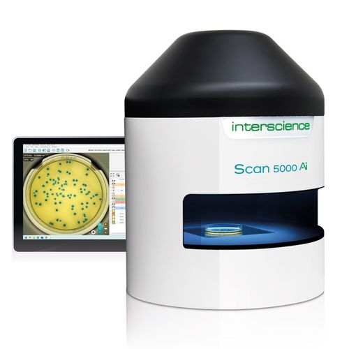 Contacolonie con intelligenza artificiale - Scan 5000 Ai - INTERSCIENCE - automatico / compatto / per piastra di petri