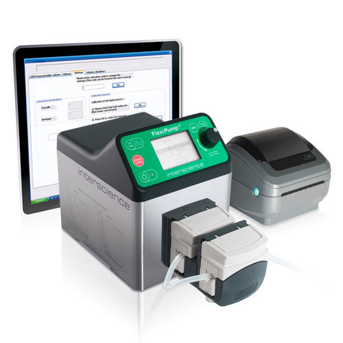 Dispensatore di terreni manuale - FlexiPump® Pro  - INTERSCIENCE - da laboratorio / da ricerca / per terreni di coltura