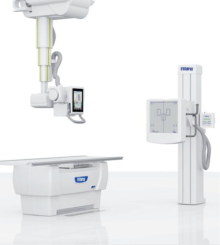 Sistema di radiografia digitale - X-Frame DR2T - ITALRAY - per radiografia multidisciplinare / con braccio portatubo telescopico a soffitto / con bucky da terra