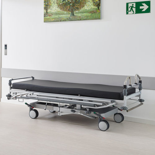 Barella con carrello da trasporto - Mobilo - Stiegelmeyer GmbH & Co. KG - idropneumatica / ad altezza regolabile / Trendelenburg