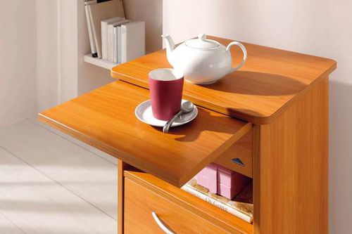 Comodino con tavolino servitore - Lumano - Stiegelmeyer GmbH & Co. KG - a scomparti