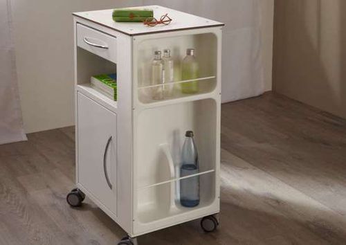 Comodino con rotelle - Sima - Stiegelmeyer GmbH & Co. KG - con tavolino servitore / con cassetti