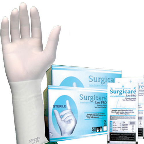 Guanto in lattice - Surgicare Low Pro - Kanam Latex Industries  - medico / con polvere / sterile